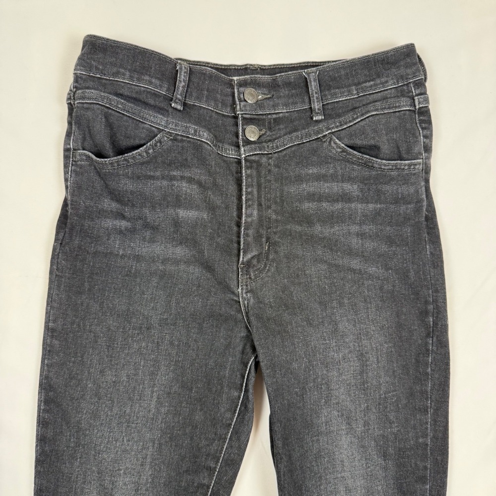 Levis Mile High Super Skinny Jeans Womens 30 Black High Rise Stretch 29x27